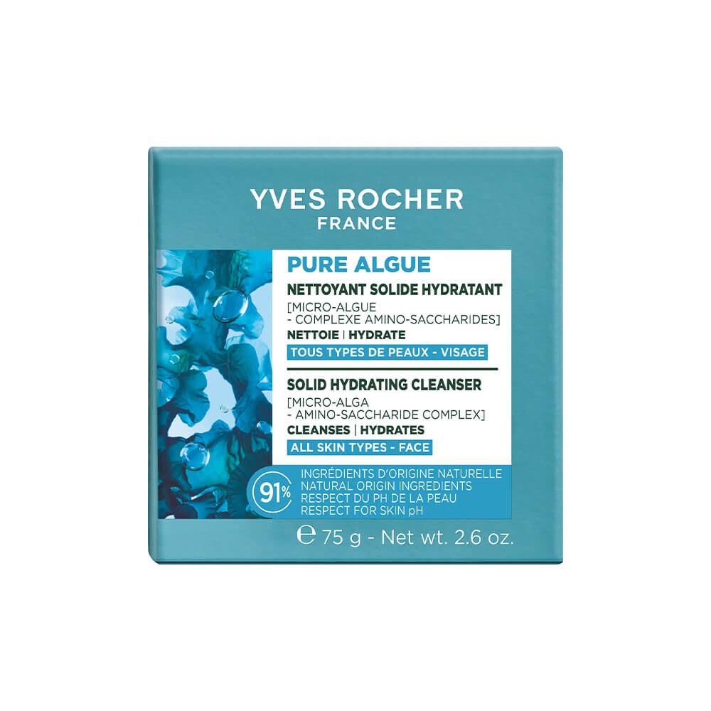 Pure Algue - Твердое Увлажняющее Очищающее Средство для Лица - Для всех типов кожи, 75 г