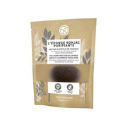 Спонж Коньяку для Умывания с Растительным Углем – для Комбинированной и Жирной Кожи