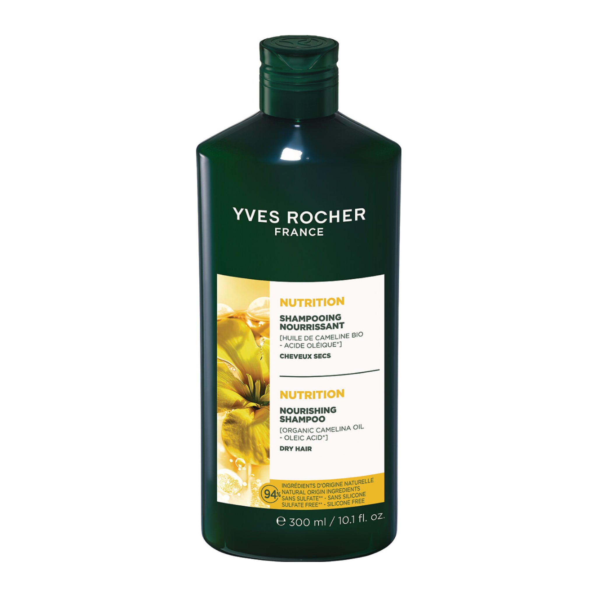 Шампунь ПИТАНИЕ с Маслом Рыжика Посевного - Для сухих волос, 300 мл