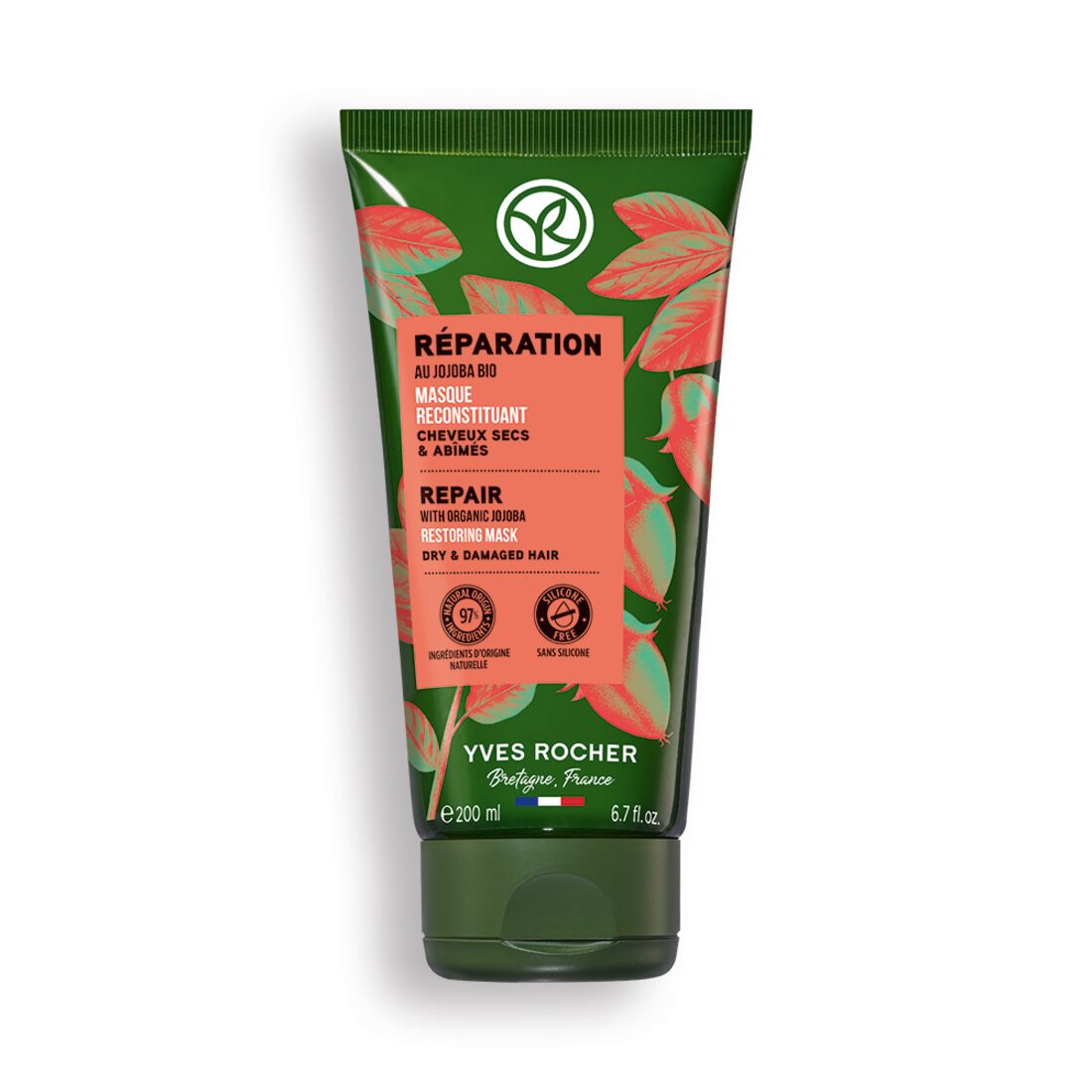 Маска ВОССТАНОВЛЕНИЕ с Жожоба БИО - Для сухих и поврежденных волос, 200мл.