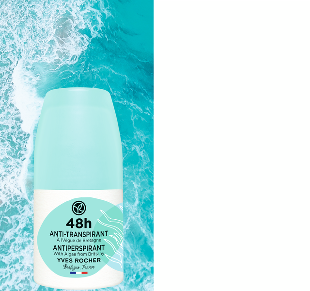 Дезодорант-Антиперспирант 48Ч с Морскими Водорослями из Бретани, Франции, 50 мл