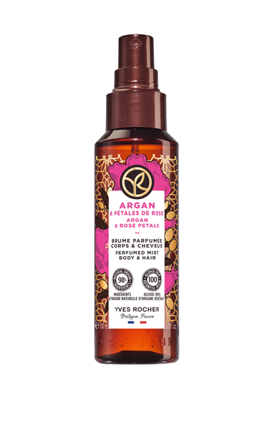 Парфюмированный Спрей для Тела и Волос «Аргания & Роза», 100мл