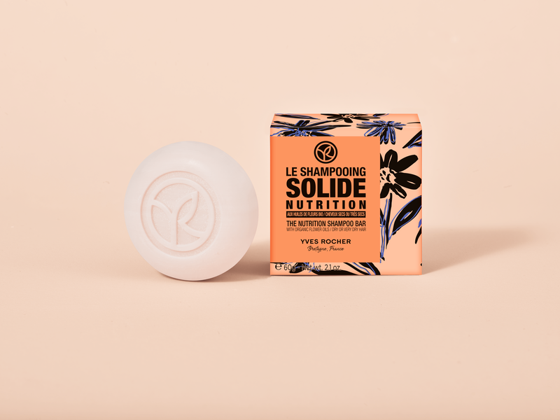 Твердый Шампунь Питание для Волос с Цветочными Маслами БИО